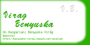 virag benyuska business card