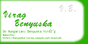 virag benyuska business card